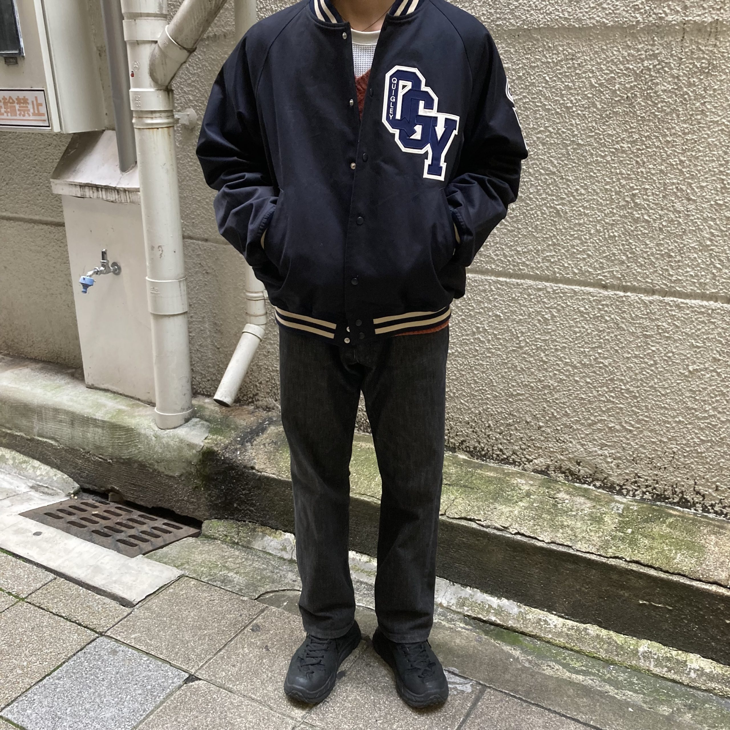 QUIGLEY/キグリー】COTTON VARSITY JACKET【買取入荷情報